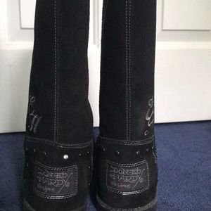 Ed Hardy tall winter boots